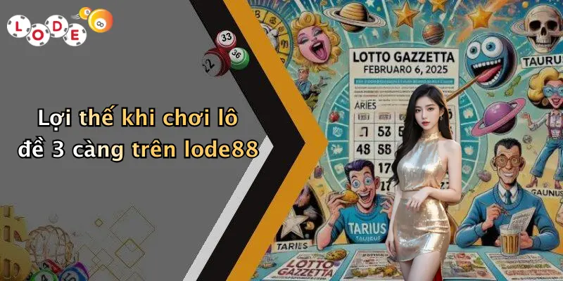 Lợi thế khi chơi lô đề 3 càng trên lode88