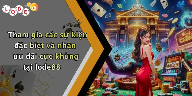 Tham gia các sự kiện đặc biệt và nhận ưu đãi cực khủng tại lode88